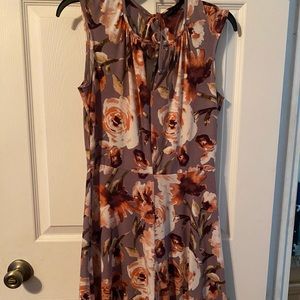 Purple and Floral Dress